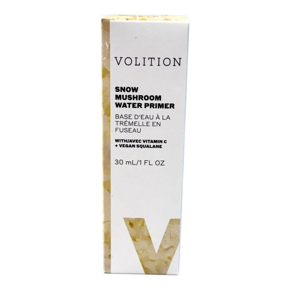 Volition Snow Mushroom Water Primer With Vitamin C & Vegan Squalane 30 mL NEW